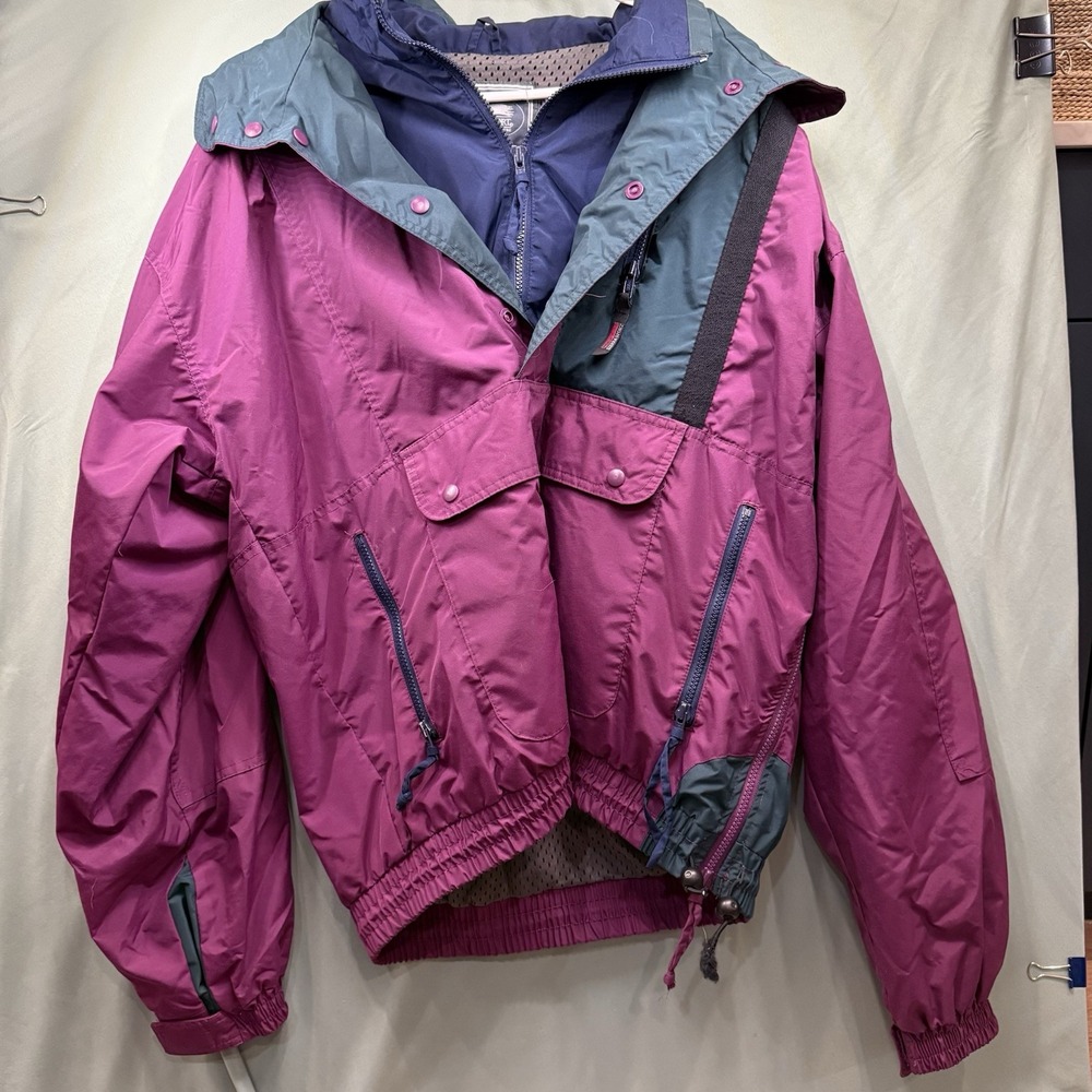 Vintage SIERRA DESIGNS L Hooded Windbreaker Pullover Hiking Jacket Y2K 90s